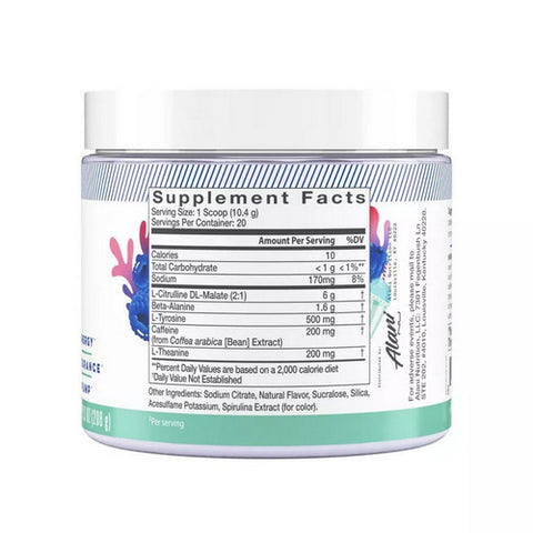 Alani Nu, Pre Workout Powder Blue Slush, 7.3 Oz