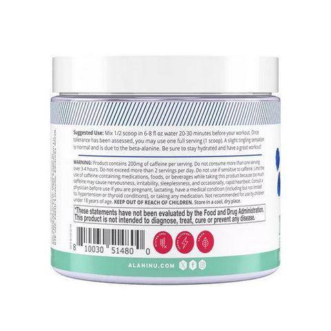 Alani Nu, Pre Workout Powder Blue Slush, 7.3 Oz
