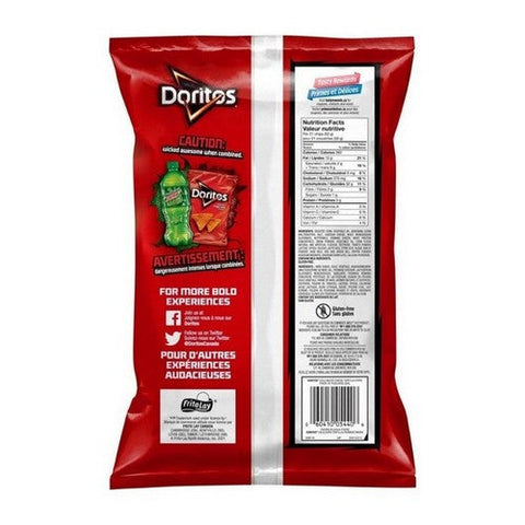 Doritos, Nacho Cheese Flavoured Tortilla Chips, 235 Grams (Case Of 8)