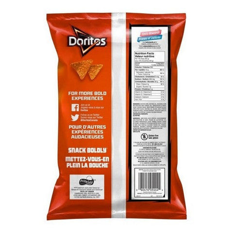 Doritos, Zesty Cheese Flavoured Tortilla Chips, 235 Grams (Case Of 8)