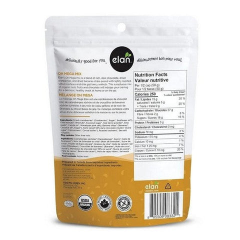 Elan, Organic Oh Mega Mix, 135 Grams (Case Of 8)