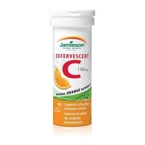Jamieson Vitamins, Vitamin C Orange Flavoured, 10 Count