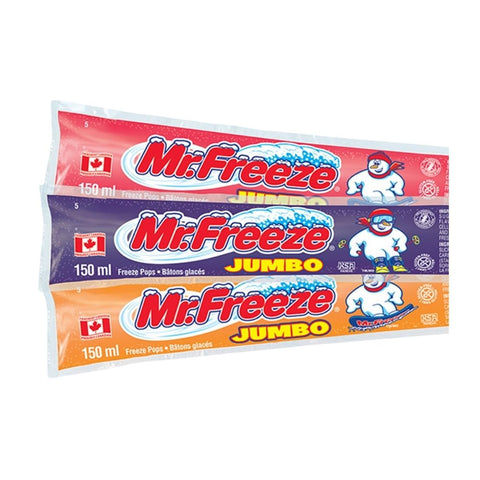 Mr. Freeze, Jumbo Freeze Pops, 150 Ml (Case Of 80)