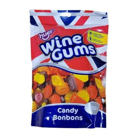 Huer, Wine Gums, 350 Grams (Case Of 8)