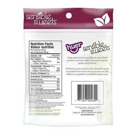 Huer, Sensible Sweets Wine Gums, 170 Grams (Case Of 12)