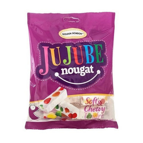 Golden Bonbon, Jujube Nougat Candy, 120 Grams (Case Of 12)