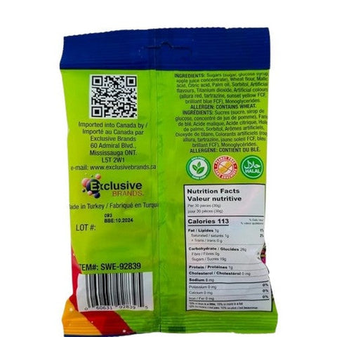 Tajubo, Sour String Rainbow Candy, 80 Grams (Case Of 12)