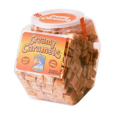 Creamy Caramels, Candy Jar, 240 Count
