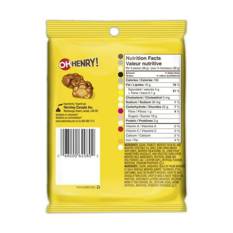 Oh Henry!, Candy Mini Bars, 104 Grams (Case Of 8)