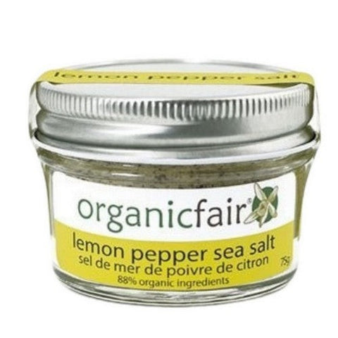 Organic Fair, Sea Salt Lemon Pepper Organic, 75 Grams (Case Of 6)