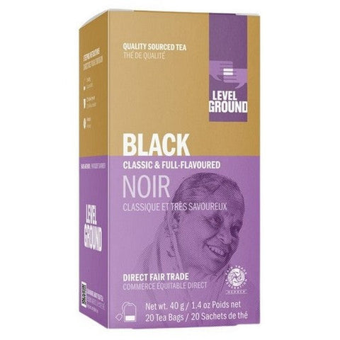 Level Ground, Black Tea Classic & Full-Flavoured, 20 Bags (Case Of 12)
