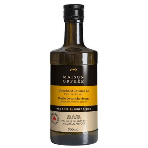 Maison Orphee, Organic Canola Oil Unrefined, 500 Ml (Case Of 6)