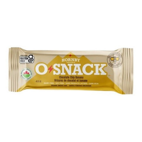 Hornby Organic, Organic OSnack Energy Bar Chocolate Chip Banana, 45 Grams (Case Of 12)