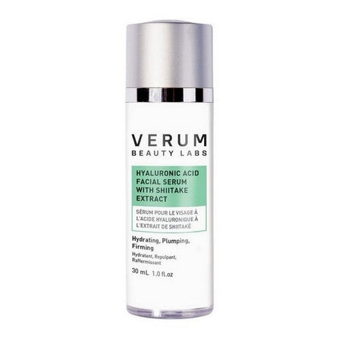 Verum Beauty Labs, Hyaluronic Acid Facial Serum With Shiitake Extract, 30 Ml
