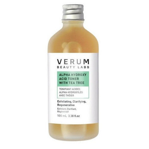 Verum Beauty Labs, Alpha Hydroxy Acid Toner With Tea Tree, 100 Ml