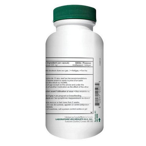 Leo Desilets, Activated Charcoal Antiflatulent/Antigas, 75 Count