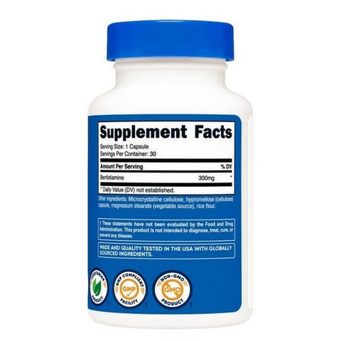 Nutricost, Benfotiamine Capsules, 300 Mg, 30 Count
