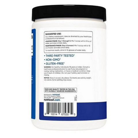 Nutricost, Creatine Monohydrate Powder Blue Raspberry, 500 Grams