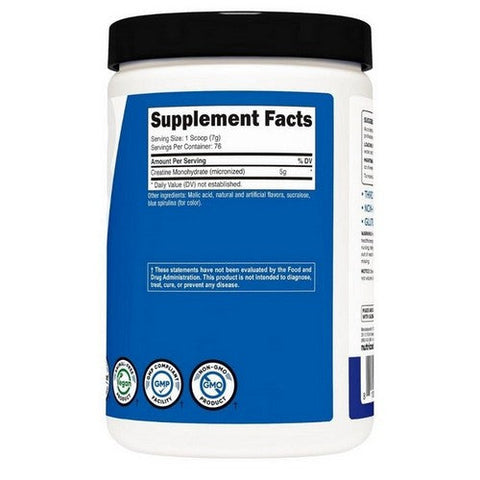 Nutricost, Creatine Monohydrate Powder Blue Raspberry, 500 Grams