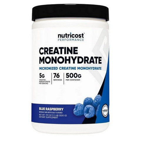 Nutricost, Creatine Monohydrate Powder Blue Raspberry, 500 Grams