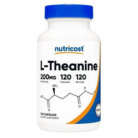 Nutricost, L-Theanine Capsules, 200 Mg, 120 Count
