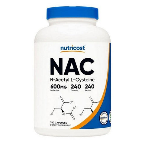 Nutricost, N-Acetyl L-Cysteine NAC Capsules, 600 Mg, 240 Count