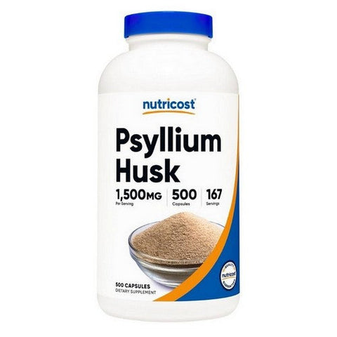 Nutricost, Psyllium Husk Capsules, 500 Mg, 500  Count