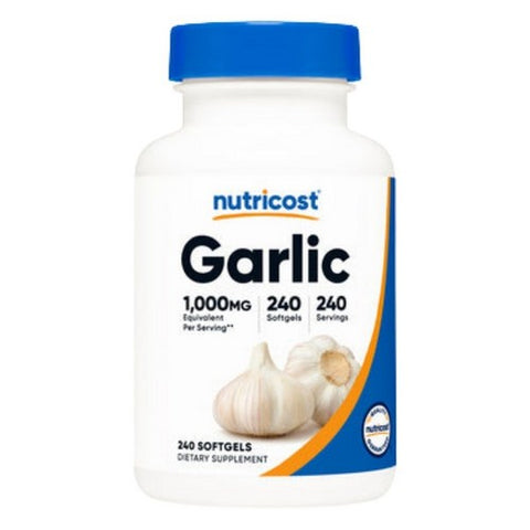 Nutricost, Garlic Softgels, 1000 Mg, 240 Count