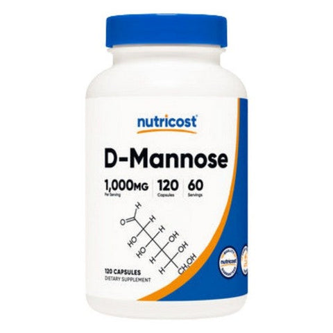 Nutricost, D-Mannose Capsules, 1000 Mg, 120 Count