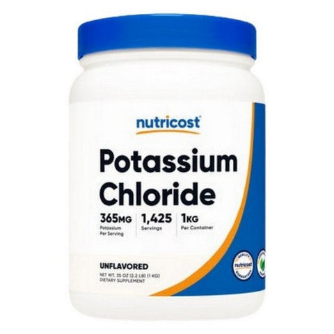 Nutricost, Potassium Chloride Powder, 1 Kg