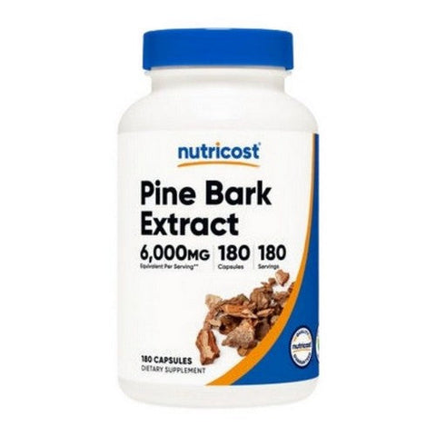 Nutricost, Pine Bark Extract Capsules, 6,000 Mg, 180 Count