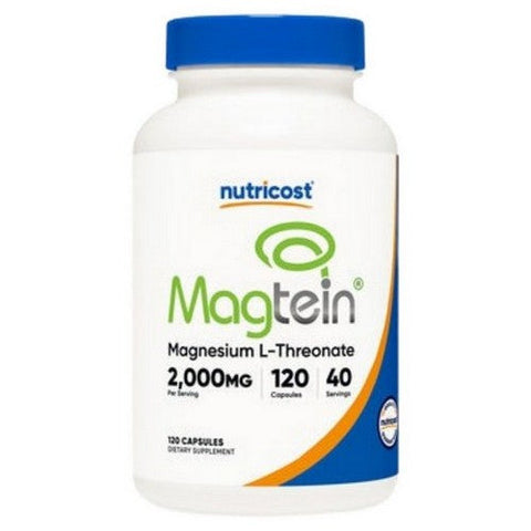 Nutricost, Magnesium L-Threonate Magtein, 2000 Mg, 120 Count