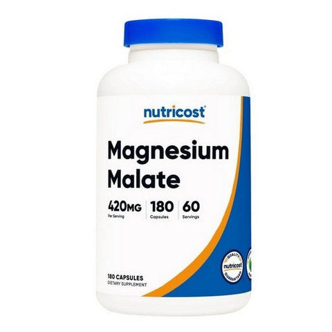 Nutricost, Magnesium Malate Capsules, 420 Mg, 180 Count