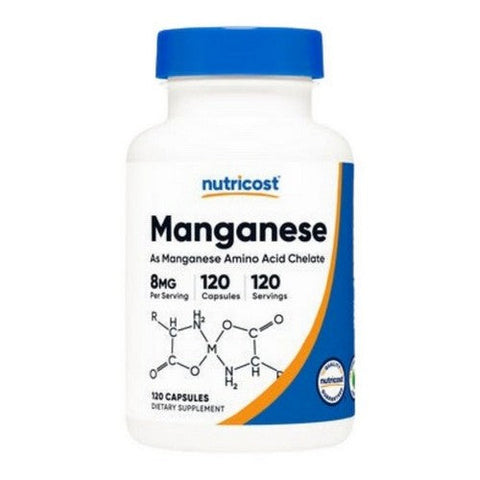 Nutricost, Manganese Capsules, 8 Mg, 120 Count
