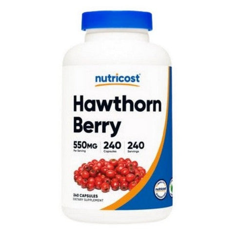Nutricost, Hawthorn Berry Capsules, 550 Mg, 240 Count