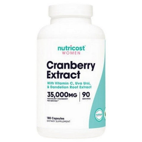 Nutricost, Cranberry Extract For Women Capsules, 35,000 MG, 180 Count