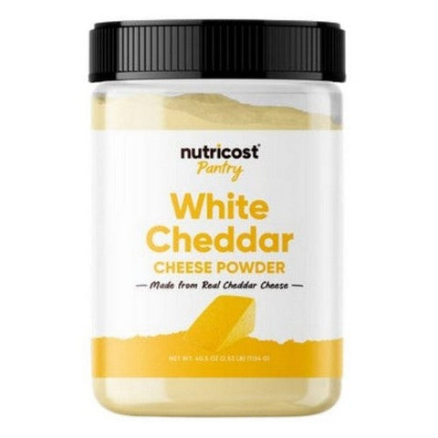 Nutricost, Pantry White Cheddar Cheese Powder, 2.5 Lbs