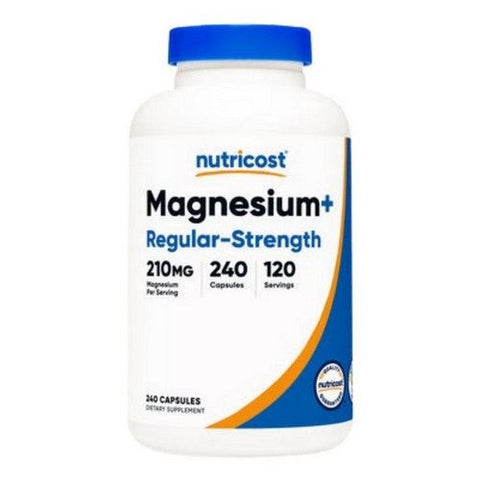 Nutricost, Magnesium+ Regular-Strength Capsules, 210 Mg, 240 Count