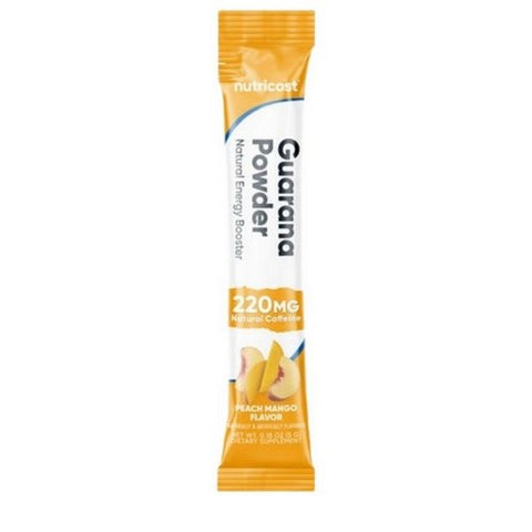 Nutricost, Guarana Powder Peach Mango, 1 Serving