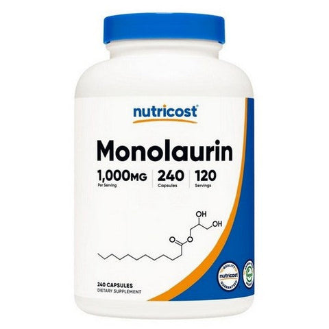 Nutricost, Monolaurin Capsules, 1000 Mg, 240 Count