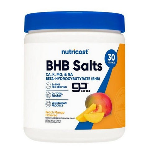 Nutricost, Ketone BHB 4-in-1 Powder Peach Mango, 30 Serving