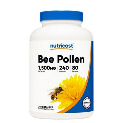 Nutricost, Bee Pollen Capsules, 1500 Mg, 240 Count