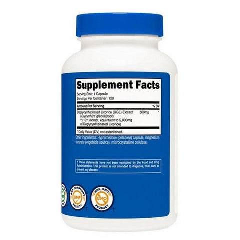 Nutricost, DGL Capsules, 5000 Mg, 120 Count