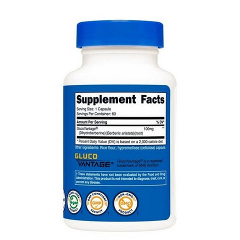 Nutricost, Dihydroberberine Capsules, 100 Mg, 60 Count
