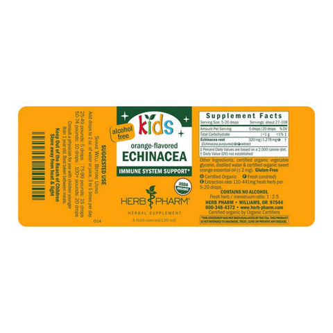 Herb Pharm, Children���s Echinacea Glycerite, 4 Oz