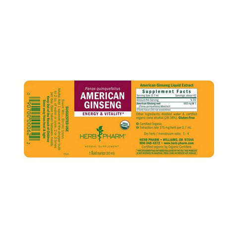 Herb Pharm, Ginseng Extract, 1 Oz