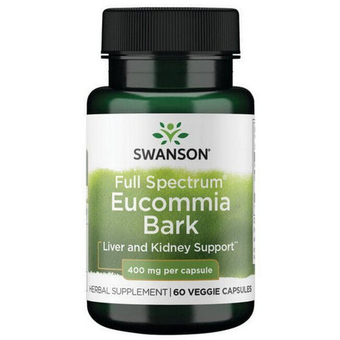 Full Spectrum Eucommia Bark 60 Veg Caps by Swanson Vitamins