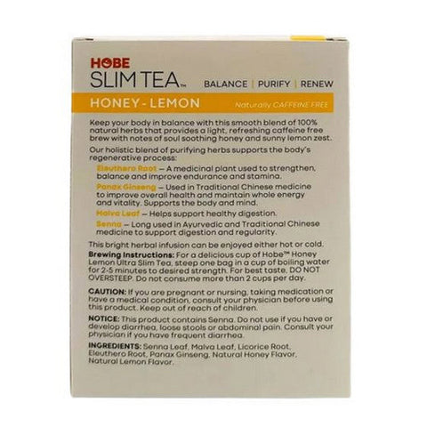 Hobe Labs, Ultra Slim Tea, Honey Lemon 24 Bags