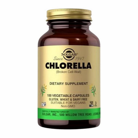 Solgar, Chlorella Vegetable Capsules, 100 V Caps