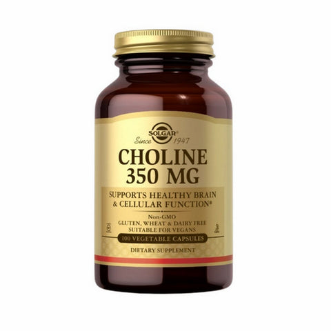 Solgar, Choline, 350 mg, 100 V Caps